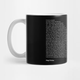 Pulp Fiction Quotes Mug